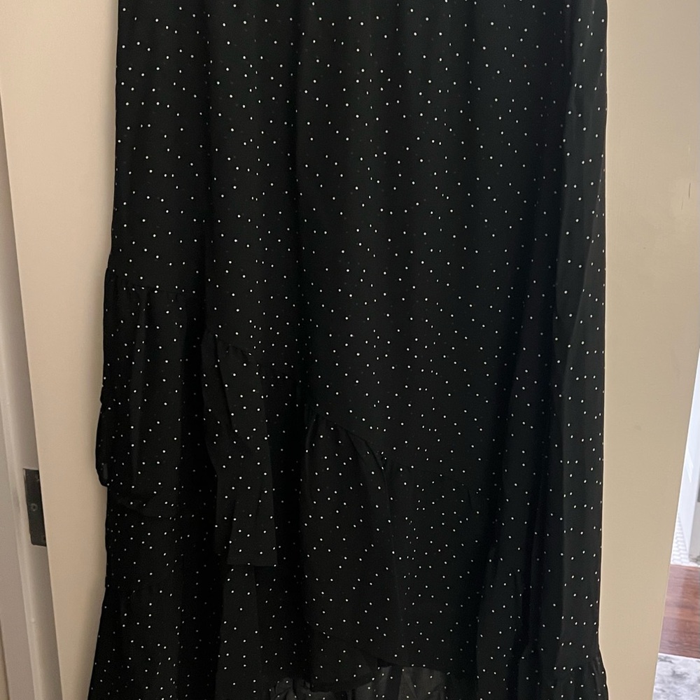 A New Day(never been worn) Black High-Low Maxi Skirt